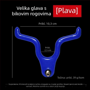 Nosač za štap za ribolov od aluminijske legure, glava nosača štapa s dizajnom roga jelena