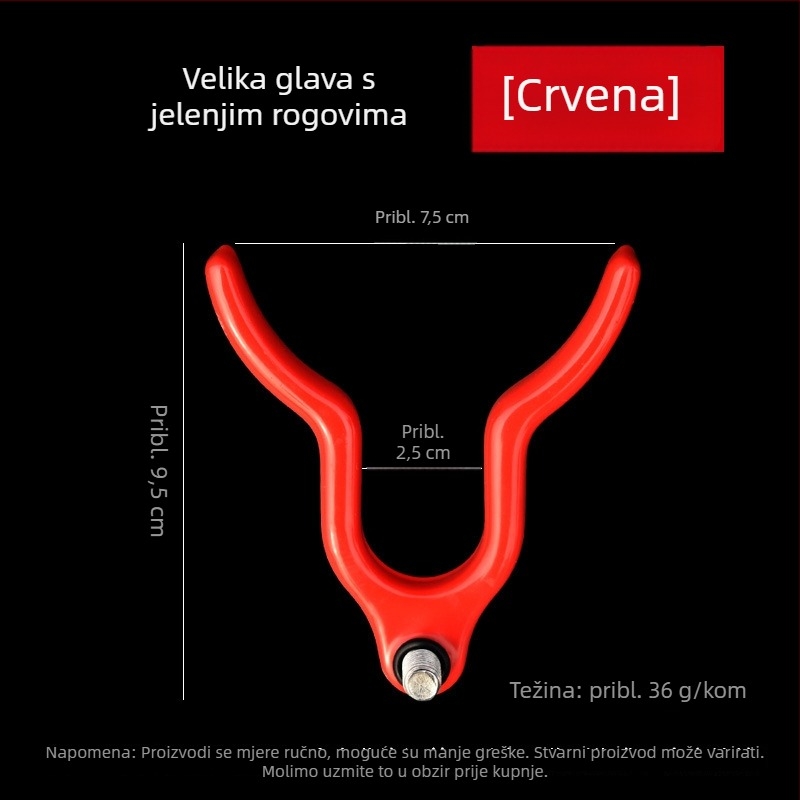 Nosač za štap za ribolov od aluminijske legure, glava nosača štapa s dizajnom roga jelena