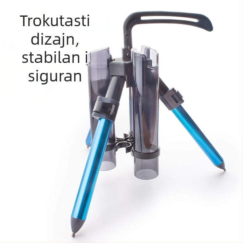 Sklopivi trokutasti držač za ribolovne štapove od aluminijske legure