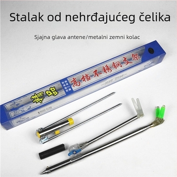 Metalni držač za štapove, dvostruko namijenjen, sklopivi