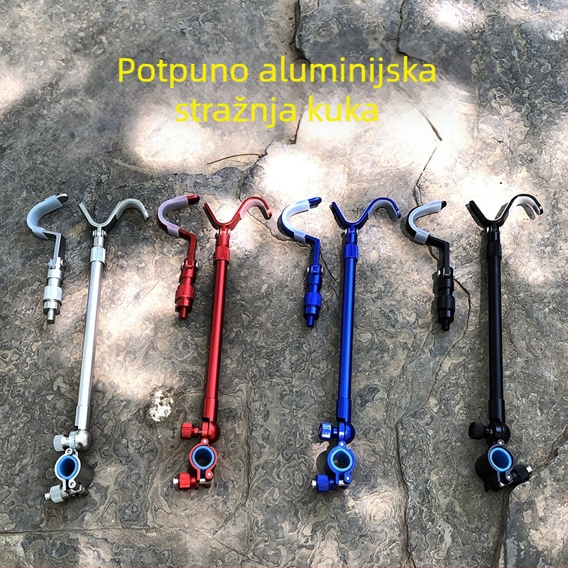 S-oblik stražnji držač za štapove s brzim otpuštanjem, držač antene i kutni aluminijski držač štapova