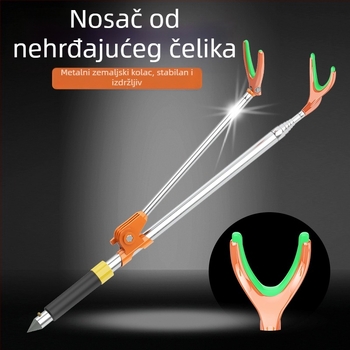 Nehrđajući čelični držač za štapove, toranj-stila, montaža na tlo