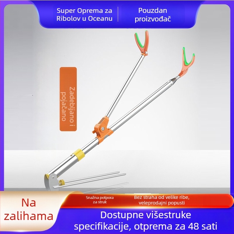 Nehrđajući čelični držač za štapove, toranj-stila, montaža na tlo