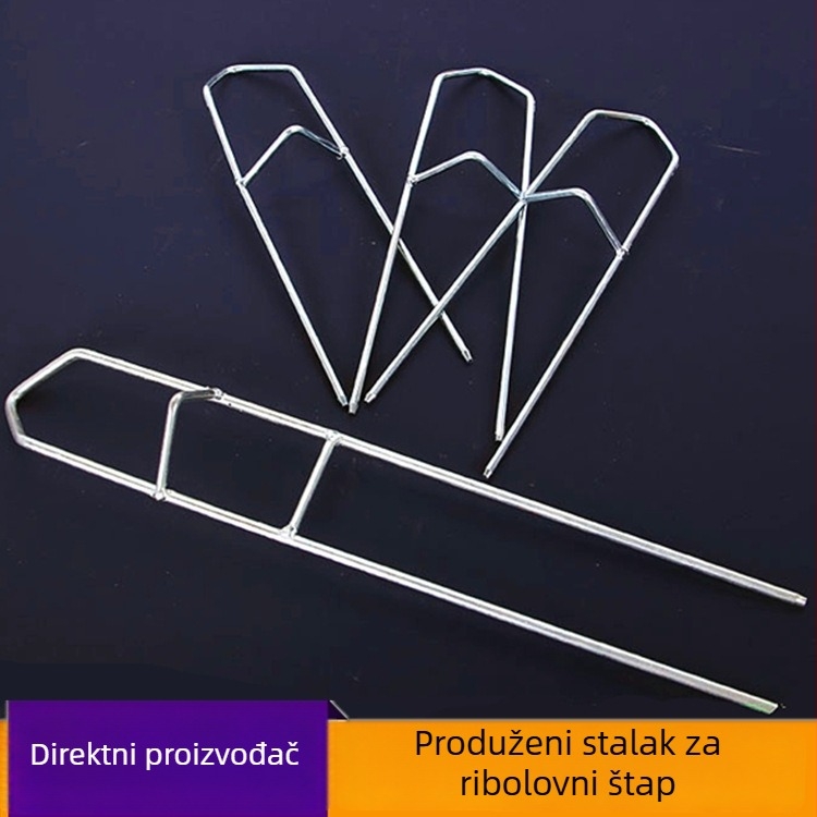 Podni držač ribolovnih štapova od nehrđajućeg čelika – čvrst, produženi držač za morski ribolov
