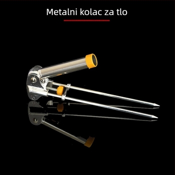 Karbonski držač za štapove za ribolov s tornjem, dvostruka namjena, kratak dio i kutija za ribolovnu opremu, duljine 1,7 m, 2,1 m i 2,4 m