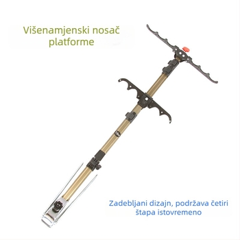 Aluminijski toranj držač za štapove, za više štapova, s podnožjem