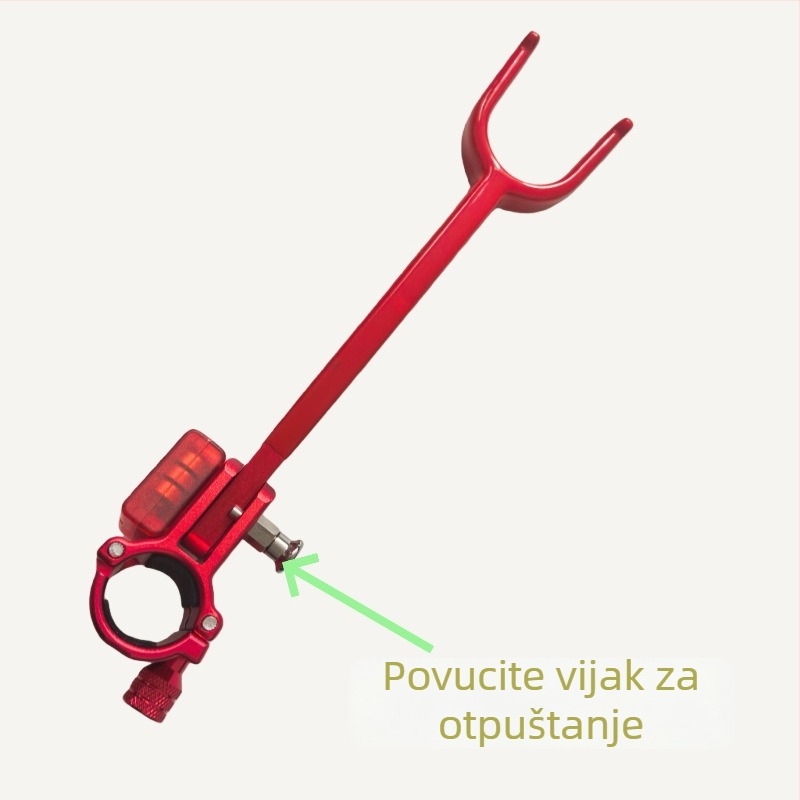 Uređaj za zaključavanje štapa, veliki držač štapa, držač protiv vuče i protiv odvajanja, veliki stalak za štap, stražnji ugrađeni alarm za zaključavanje