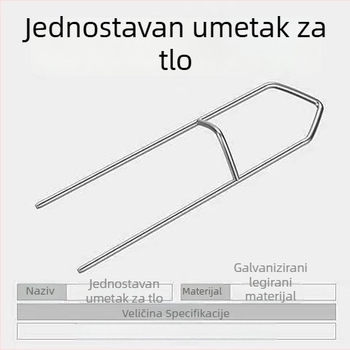 Metalni držač za ribolovni štap, ugradnja u tlo