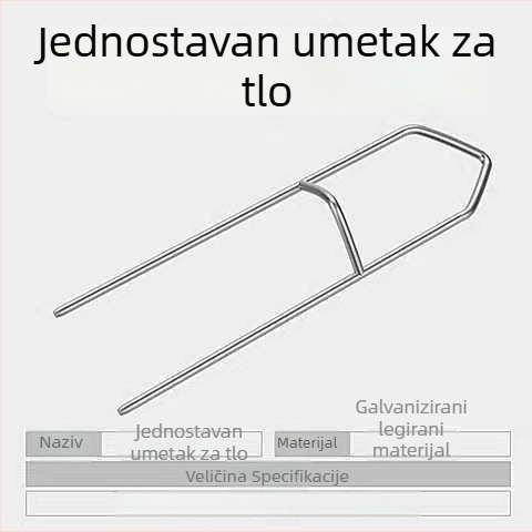 Metalni držač za ribolovni štap, ugradnja u tlo