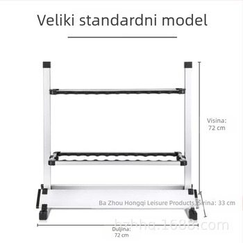 Držač za štapove od aluminijske legure, 12–24 pretinaca, držač za kućnu pohranu