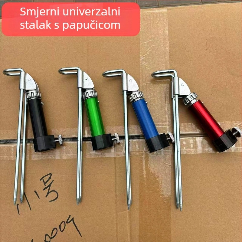 Univerzalni podesivi držač štapa od nehrđajućeg čelika za ugradnju u zemlju