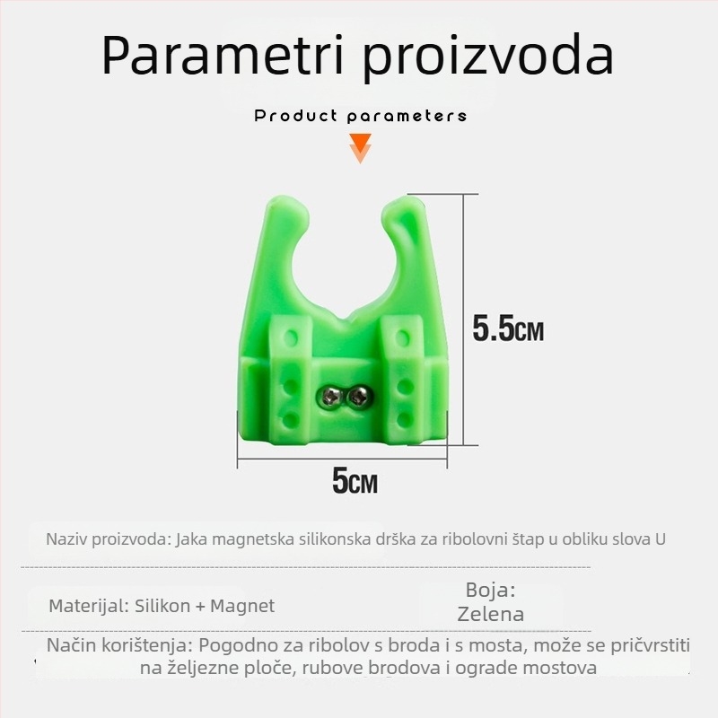Silikonski magnetski držač za morski ribolov na brodu, držač štapa u stilu mosta, pribor za ribolov
