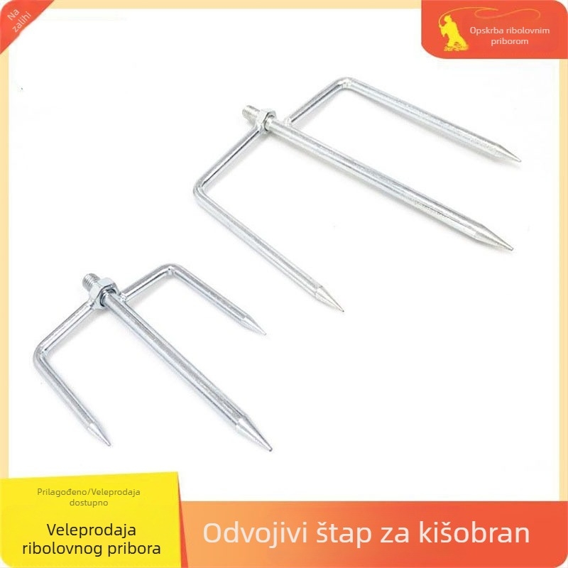 Pribor za zemno učvršćivanje ribolovnog kišobrana, trokutasta osnova kišobrana, ribolovni pribor za kišobran