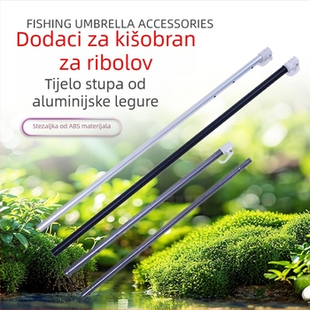 Zamjenske sekcije za ribolovni kišobran, 1,8–2,4 m, od aluminijske legure