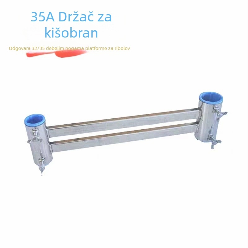 Nehrđajući držač kišobrana za ribolovnu platformu, I-tvar, otporan na ogrebotine, dodatak platformi za lov