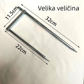 Univerzalni zemljni klin za ribolovni kišobran s trokutastim sidrištem i vilicom za kišobran