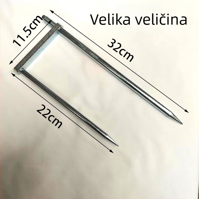 Univerzalni zemljni klin za ribolovni kišobran s trokutastim sidrištem i vilicom za kišobran