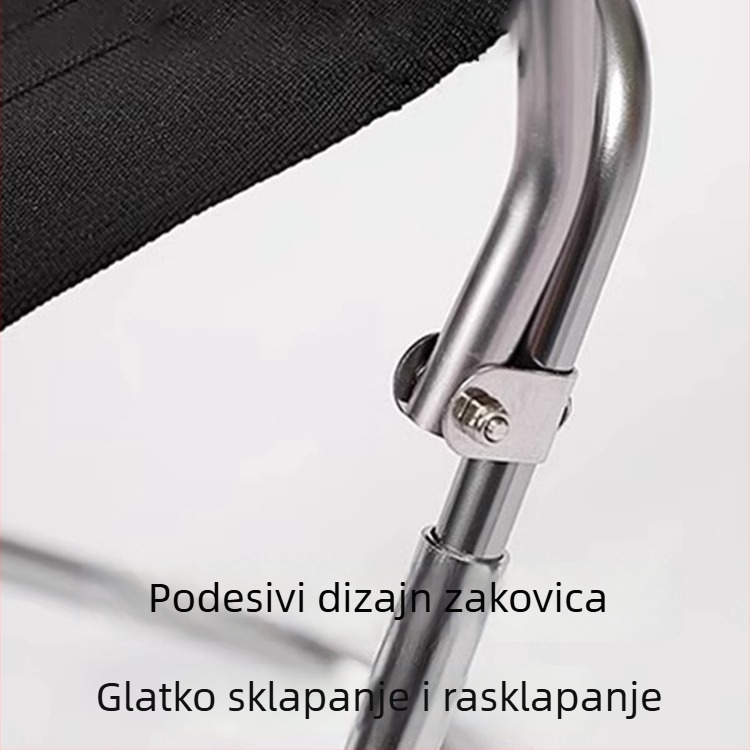 Ultra lagana aluminijska sklopiva stolica, vanjska prijenosna stolica za ribolov i roštilj