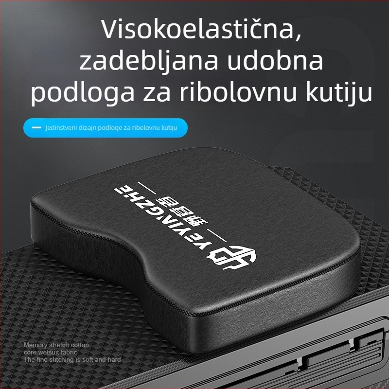 Kamping kutija za sjedenje za ribolov, prozračna visokoelastična jastučnica, prostirka za ribolov