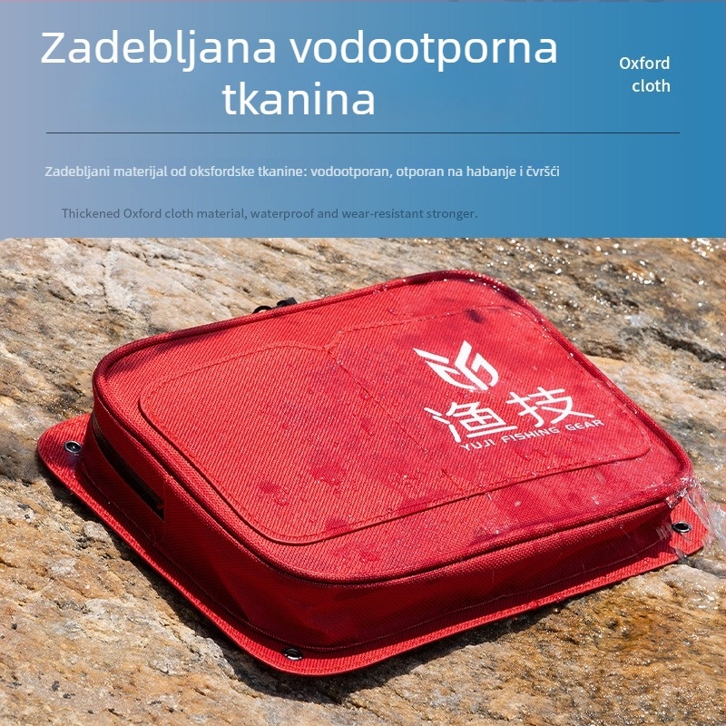 Višenamjenska bočna torba za kutiju za ribolov, čvrst remen za ramena i set ribolovnih dodataka