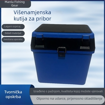 Višestruka kutija za umjetne mamce za morski i kameniti ribolov, kutija za dodatke s organizatorom, držač čaše i cijev za štap