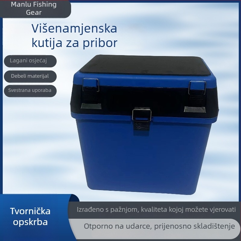 Višestruka kutija za umjetne mamce za morski i kameniti ribolov, kutija za dodatke s organizatorom, držač čaše i cijev za štap