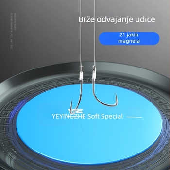 Camper Univerzalni magnetski pladanj za mamce s magnetskim otvaranjem, magnetsko spremište za mamce, kutija za ribolov sa sjedalom
