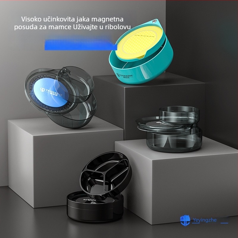 Camper Univerzalni magnetski pladanj za mamce s magnetskim otvaranjem, magnetsko spremište za mamce, kutija za ribolov sa sjedalom