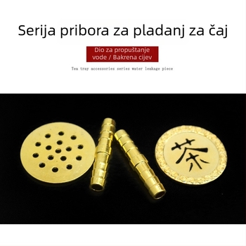 Bakrena odvoda cijev za čajnu tacnu s filtrom