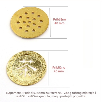 Bakrena odvoda cijev za čajnu tacnu s filtrom