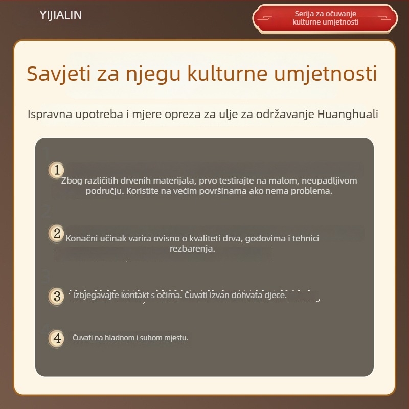 Održavanje Huanghuali narukvica uljem, maslinovo ulje za drvene rezbarije korijena, budističke molitvene perle i ručno nošeni ukrasi, bojanje i patiniranje
