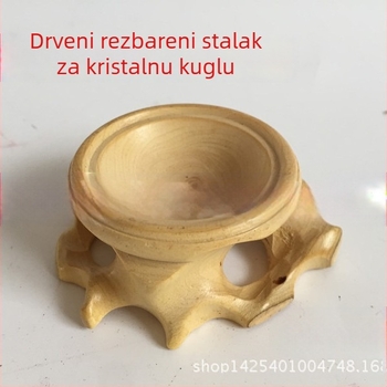 Ručna rezbarija korijena od boxwooda s bazom za kristalnu kuglu, Dongyang drvorezba za dom