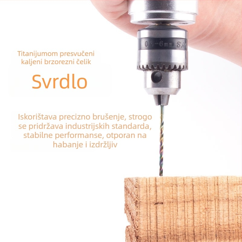 2,35 mm tvrdi spiralni svrdlo za obradu drva i korijensko rezbarenje - visokougljični čelik
