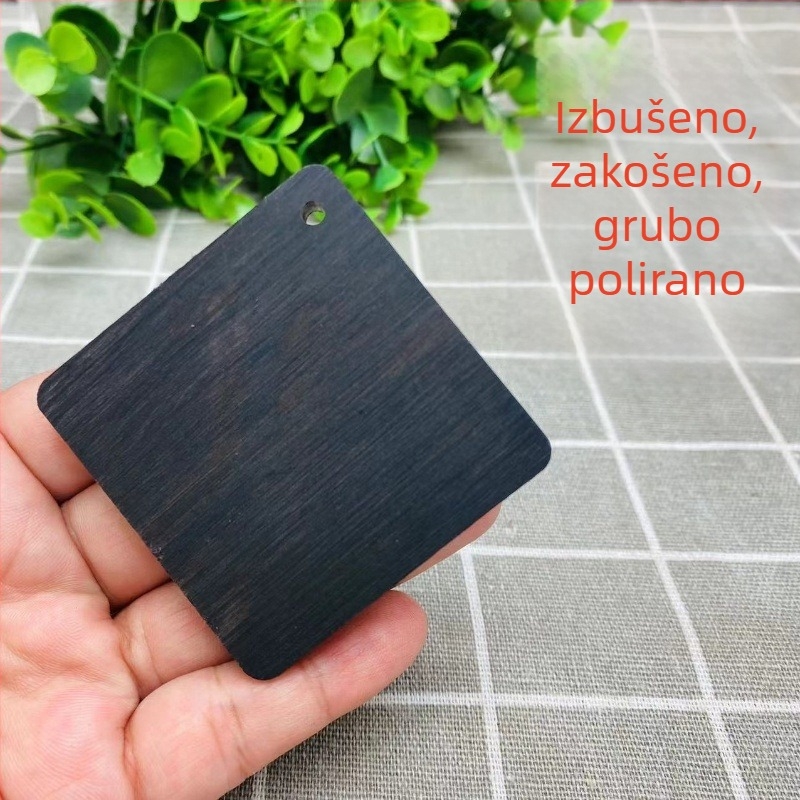 Prazna pločica od sandalovog drveta za rezanje – mala drvena oznaka za graviranje, materijal za lančić, viseći drveni ukras