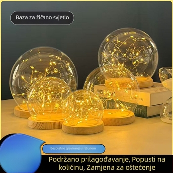 Konvalinka pod staklenim kupolom s božićnim drvcem, ružičasta figurica od blokova, lutkica iz kutije iznenađenja s abažurnom – kreativni ukras