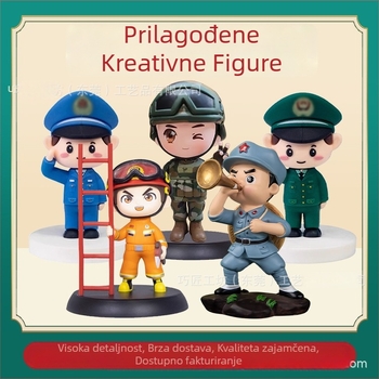 Prilagođene crtane figurice i maskote, ukrasi od smole, ručno izrađene figurice