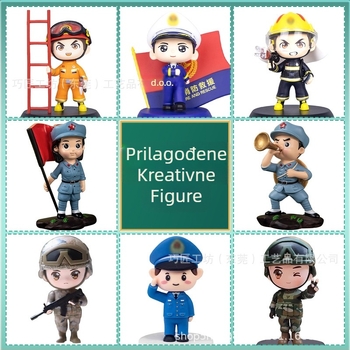 Prilagođene crtane figurice i maskote, ukrasi od smole, ručno izrađene figurice