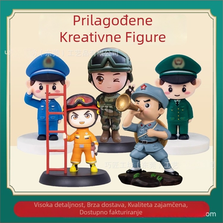 Prilagođene crtane figurice i maskote, ukrasi od smole, ručno izrađene figurice