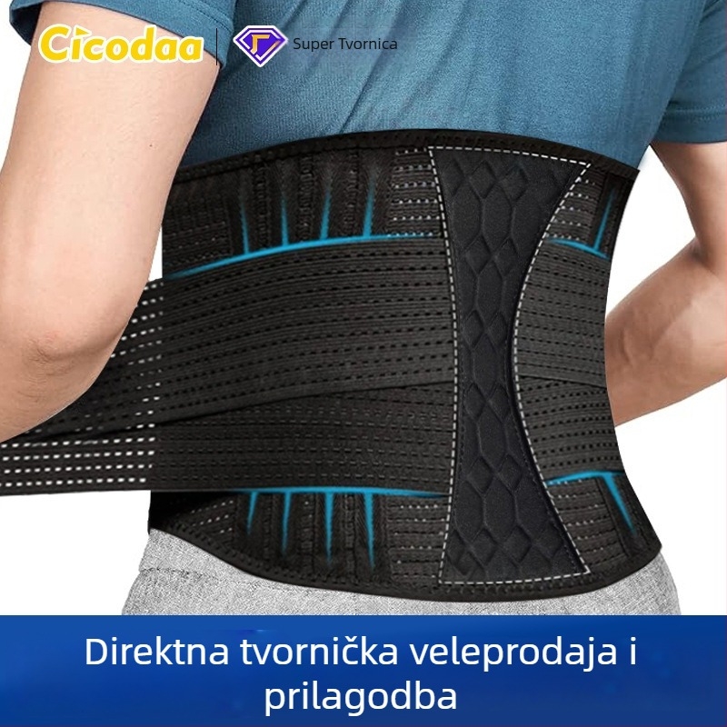 Muški neopreni pojas za struk za dizanje utega i čučnjeve, kompresijska podrška trbuha, zaštita od uganuća