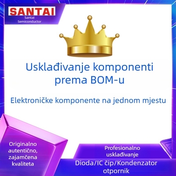 Elektronički dijelovi: BOM popis, diode, IC čipovi, MOS tranzistori, otpornici i kondenzatori — nabava na jednom mjestu