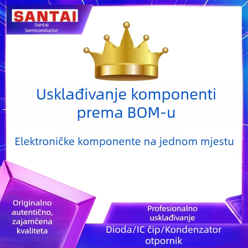 Elektronički dijelovi: BOM popis, diode, IC čipovi, MOS tranzistori, otpornici i kondenzatori — nabava na jednom mjestu
