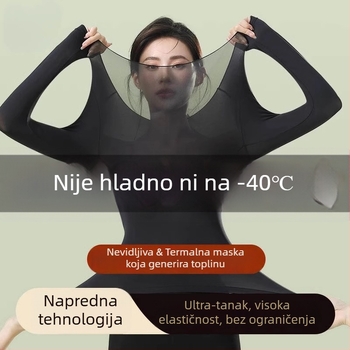 Ženski ultra-tanki 37°C termalni komplet: gornji i donji dio, baza za kožu, maska