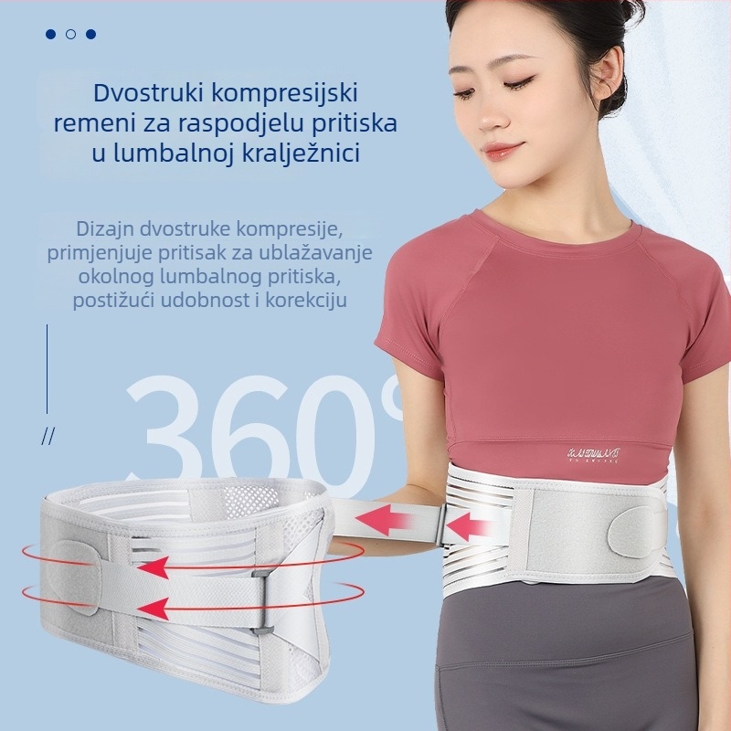 Lumbalna potpora za stabilizaciju kralježnice i ublažavanje protruzije diska, fitness pojas za struk