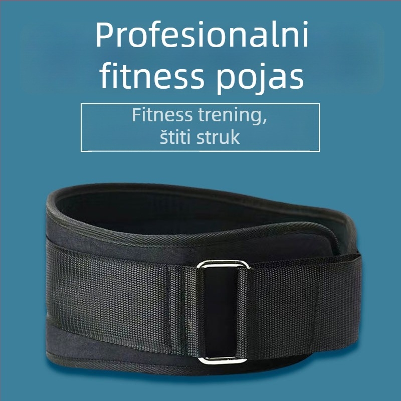 Pojas za struk i leđa za fitnes i dizanje utega – prilagodljiv zaštitni pojas za čučnjeve, kompresiju trbuha i podršku tijekom treninga