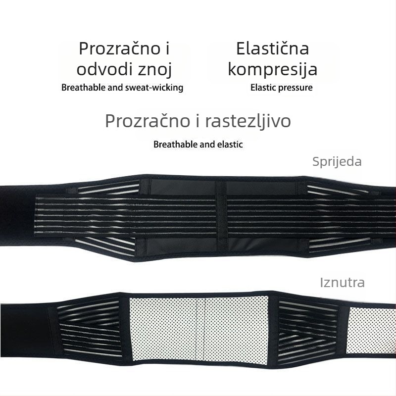 Turmalinski pojas za struk sa samonaraznim grijanjem za muškarce i žene, magnetsko grijanje i podrška trbuha za sport