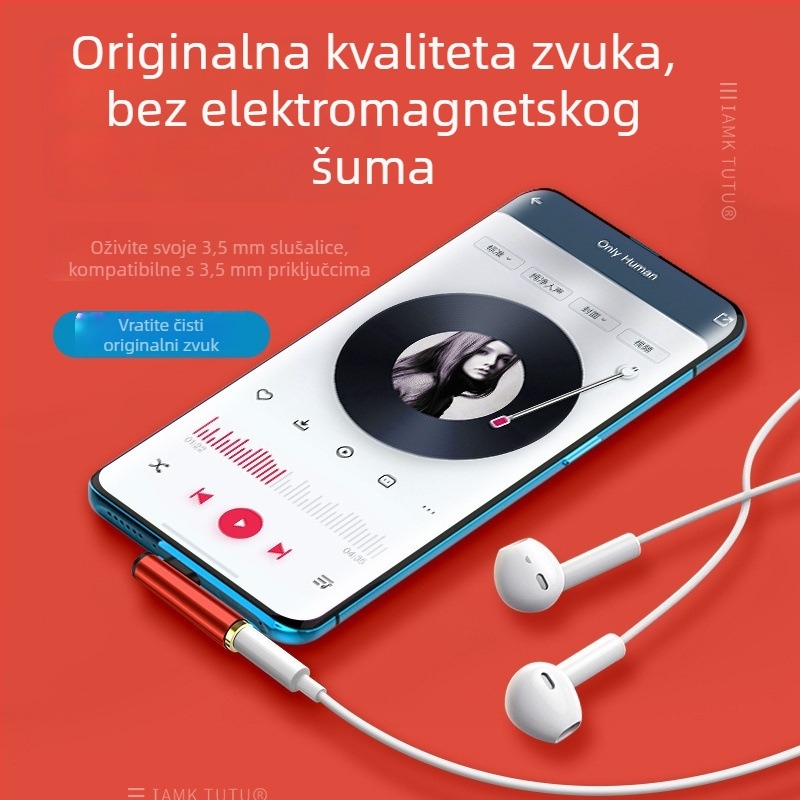 Type-C audio adapter, desni kut, žični 3,5 mm kabel za slušalice, višenamjenski podatkovni kabel