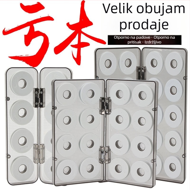 Set kutija za ribolov: kutija za glavnu liniju, organizator linije od silikona, kutija za plovke, držač olova, sjedalo plovke s osam prstena, Space Beans