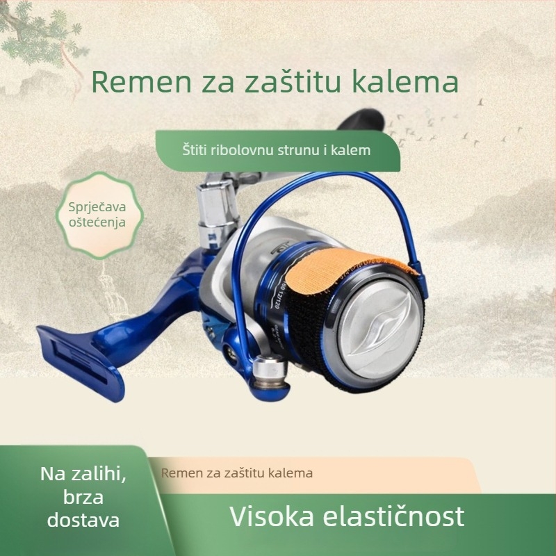Zaštitna traka za ribarski mehanizam, vodilica linije, zaštitni poklopac špulne, zaustivač linije, ribolovni pribor