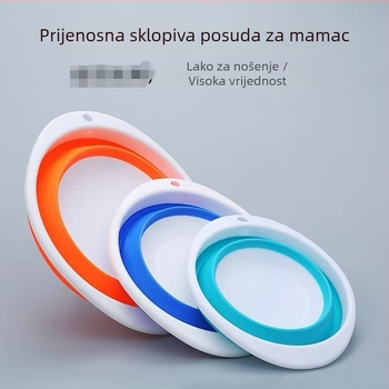 Sklopiva posuda za mamce, prijenosna plastična posuda za mamce