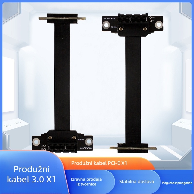 PCIe 1x produžni kabel 3.0 – adapter za mrežnu karticu AX200/AX210 RTL8125B PXE PCIe konektor